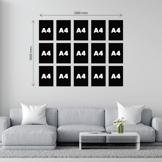 15 x A4 Feature Canvas Combo