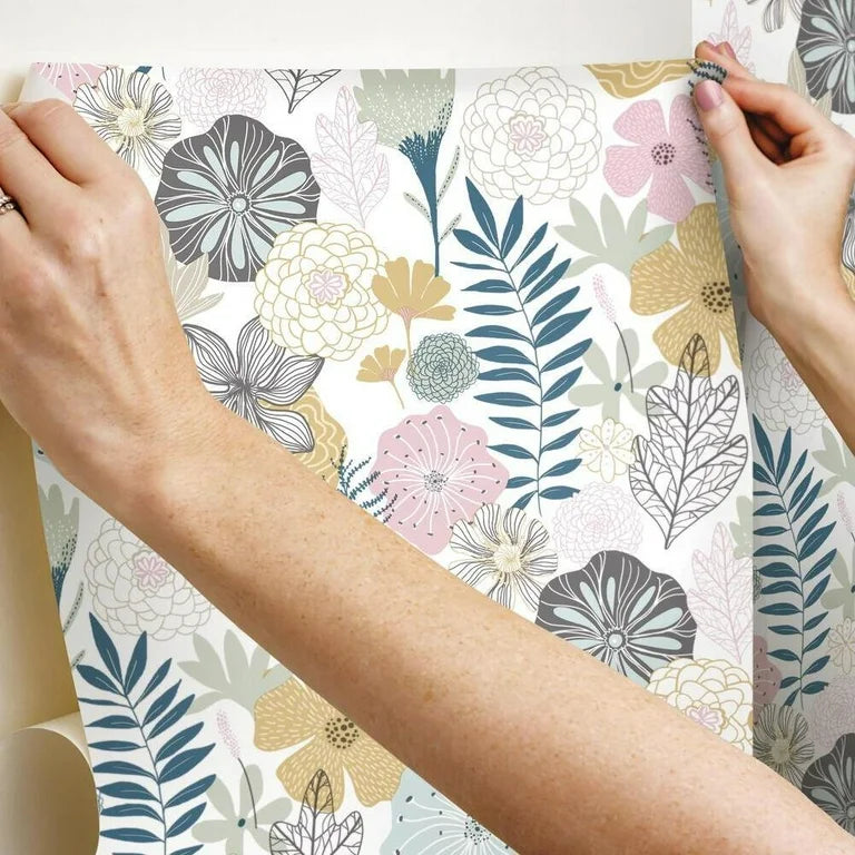 Pink and White Peonies Wallpaper