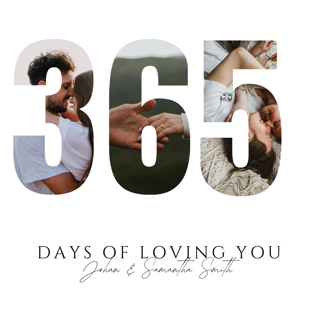 365 Days Collage Canvas