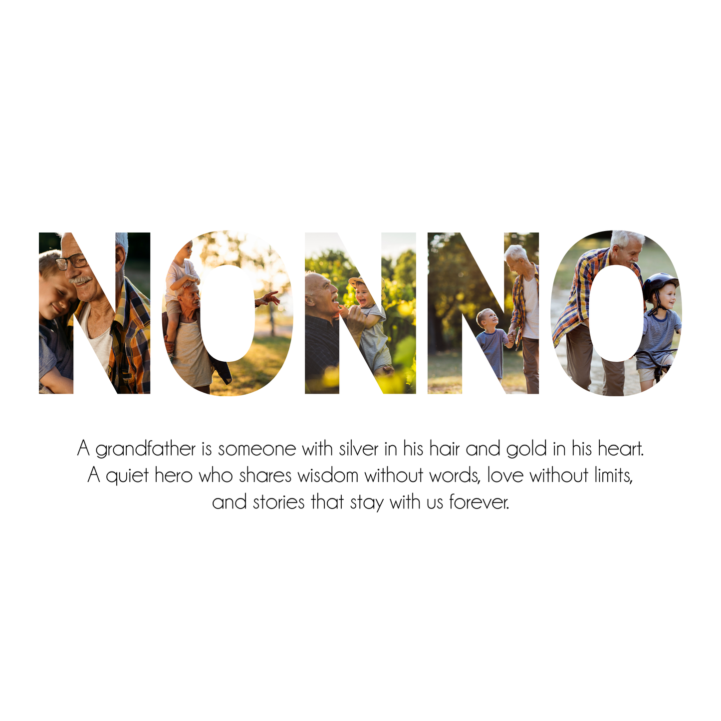 Nonno Collage Canvas