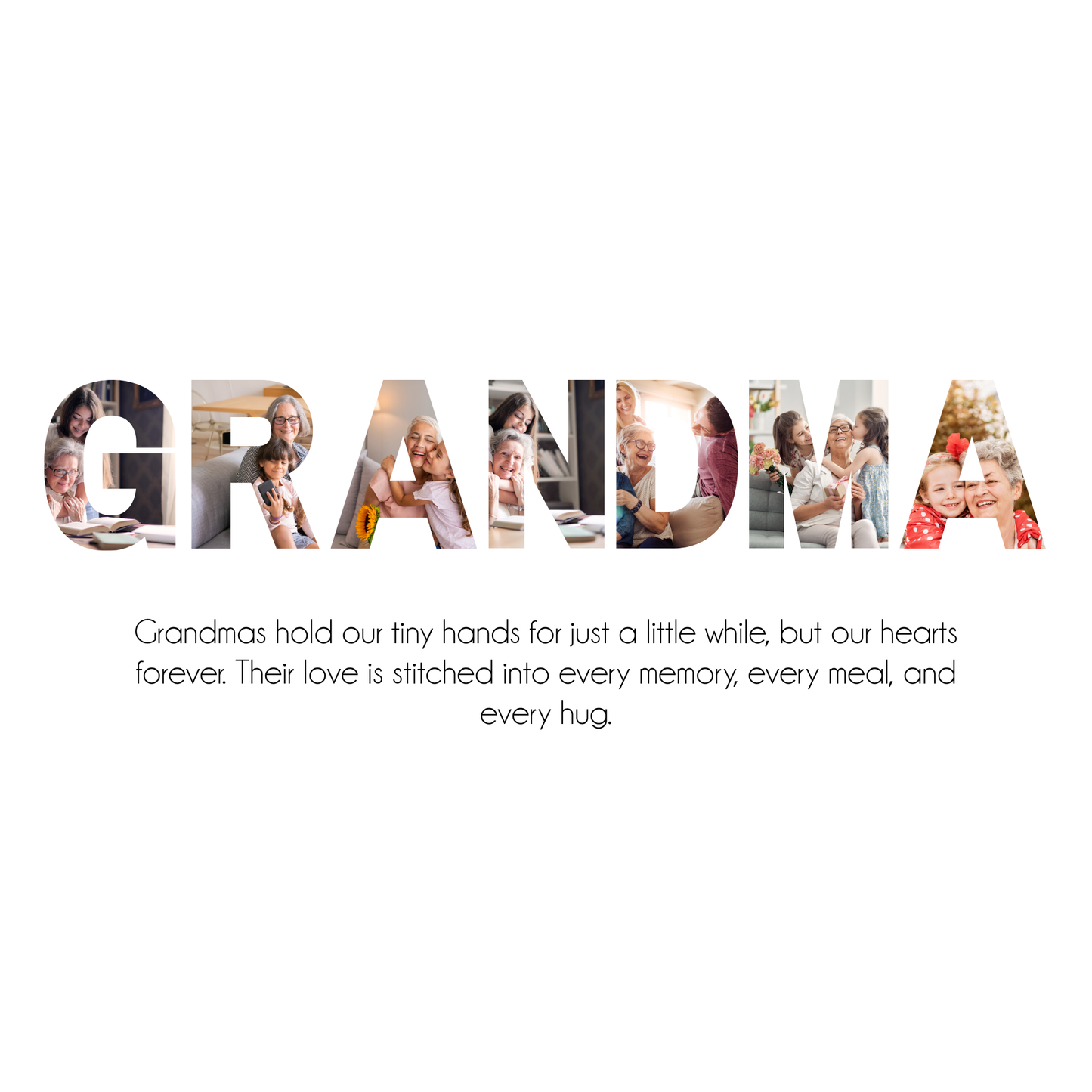 Grandma Collage Canvas
