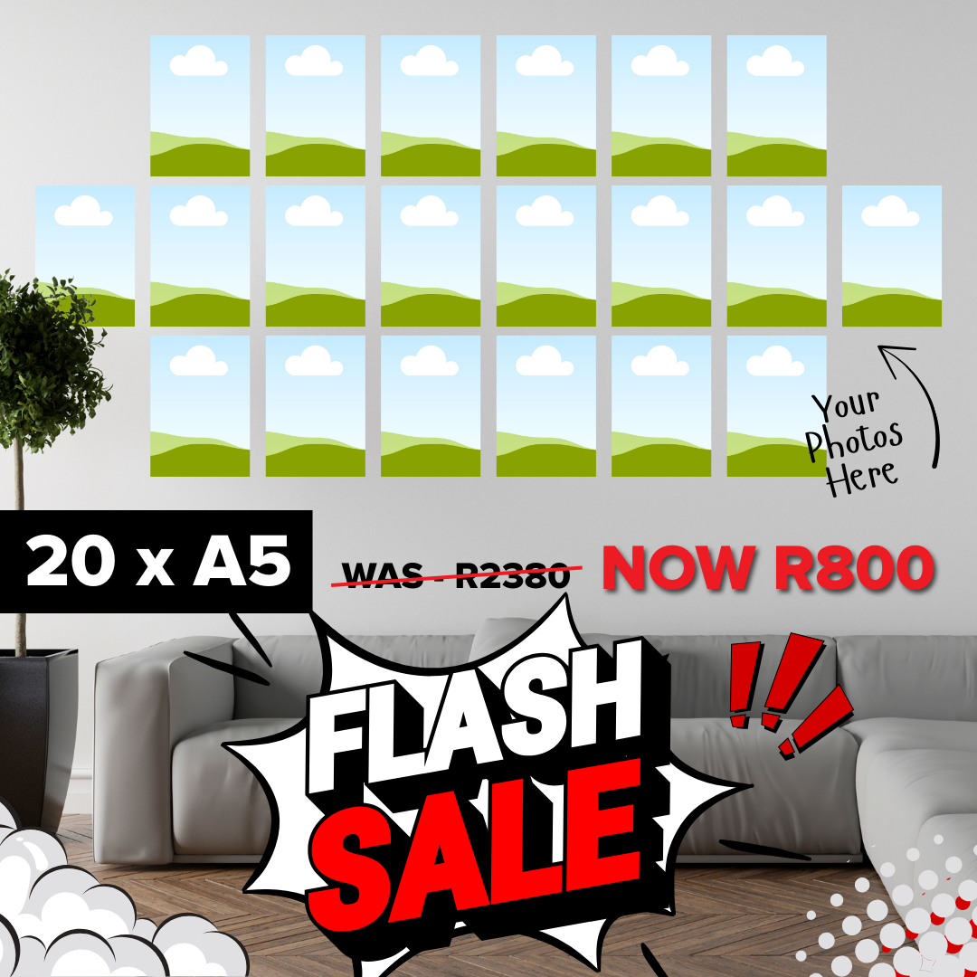 Flash Sale – 20 x A5 Personalised Canvas