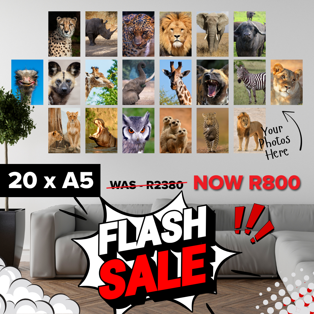 Flash Sale – 20 x A5 Personalised Canvas