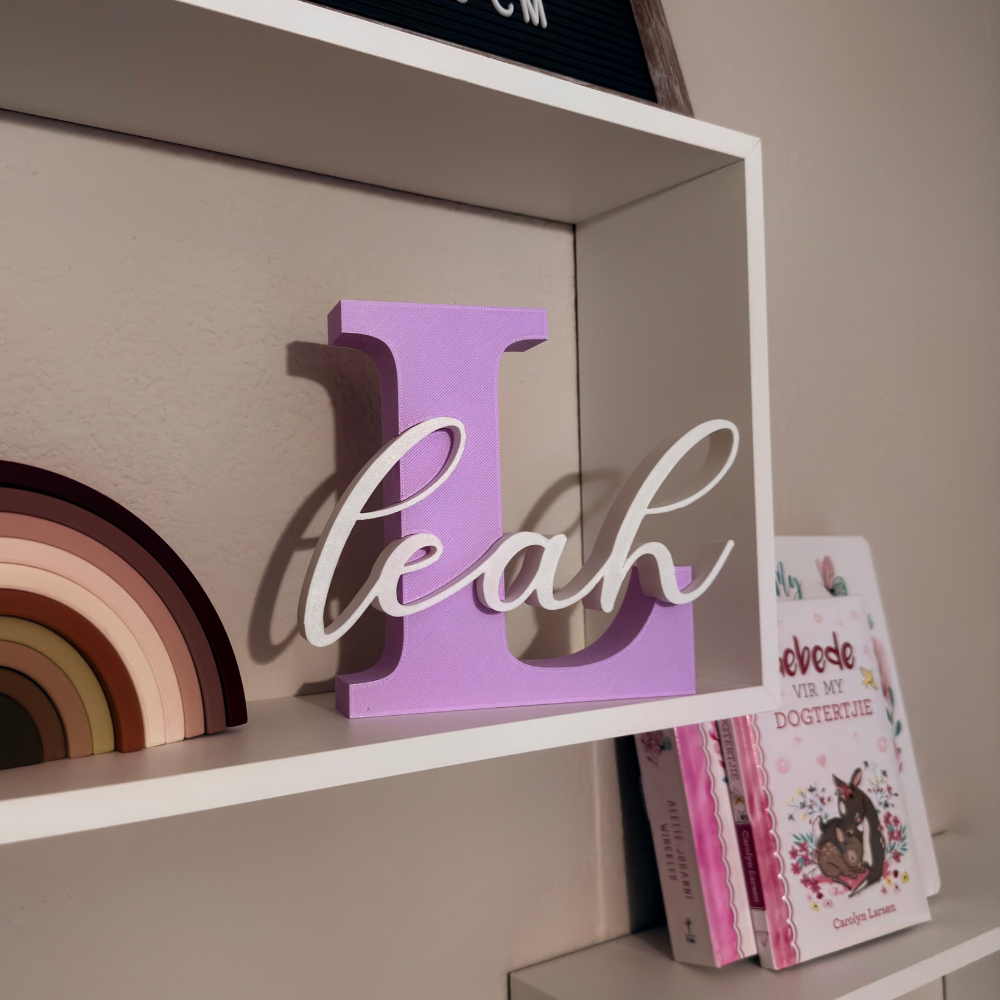 Personalised 3D Name Sign