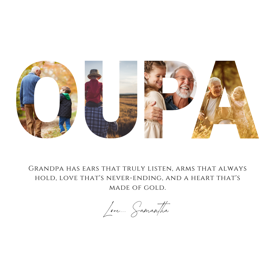 Oupa Collage Canvas