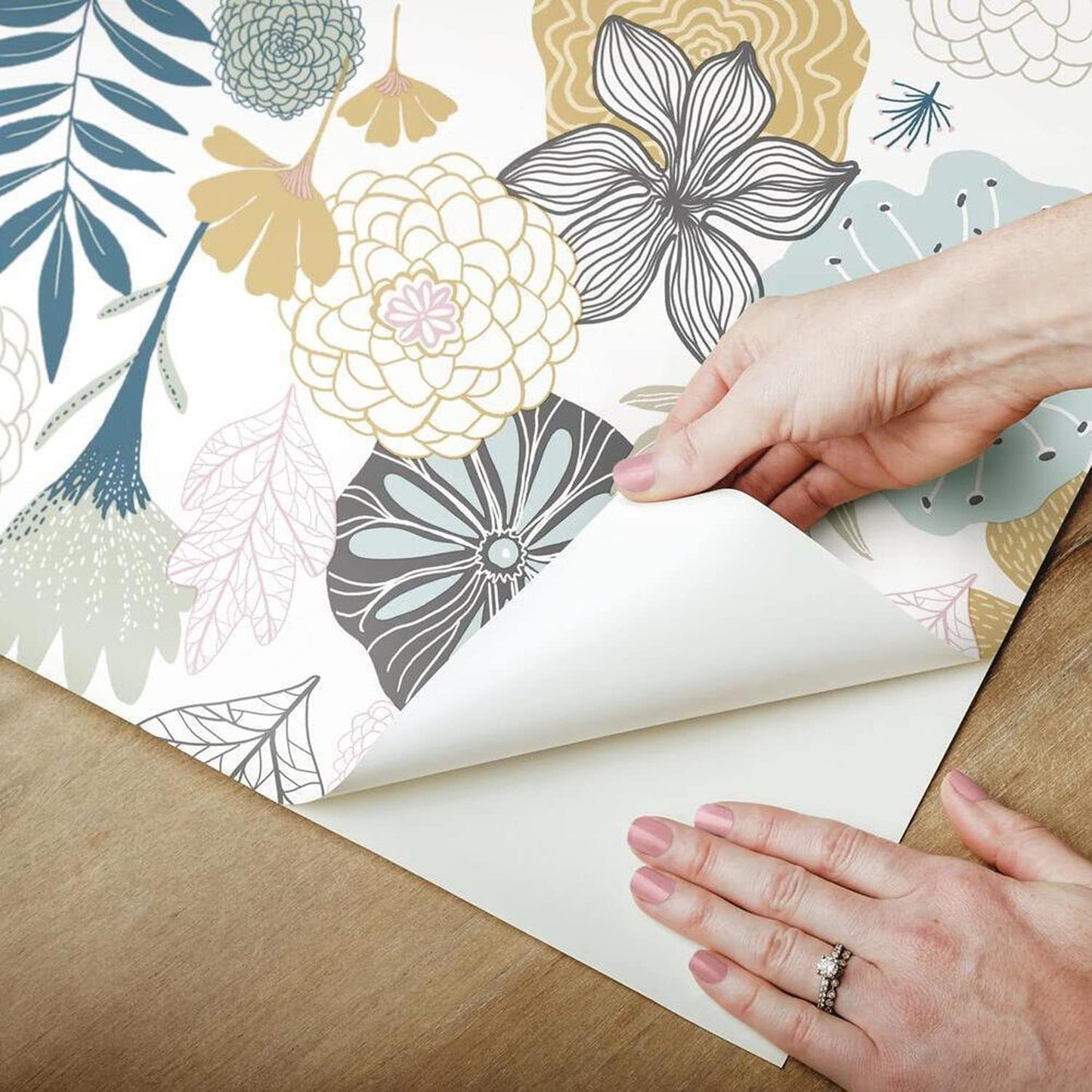 Pink and White Peonies Wallpaper