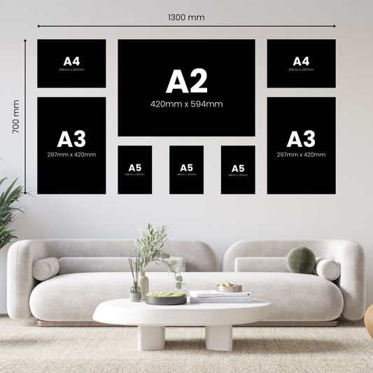 8 Piece Large Feature Canvas Combo