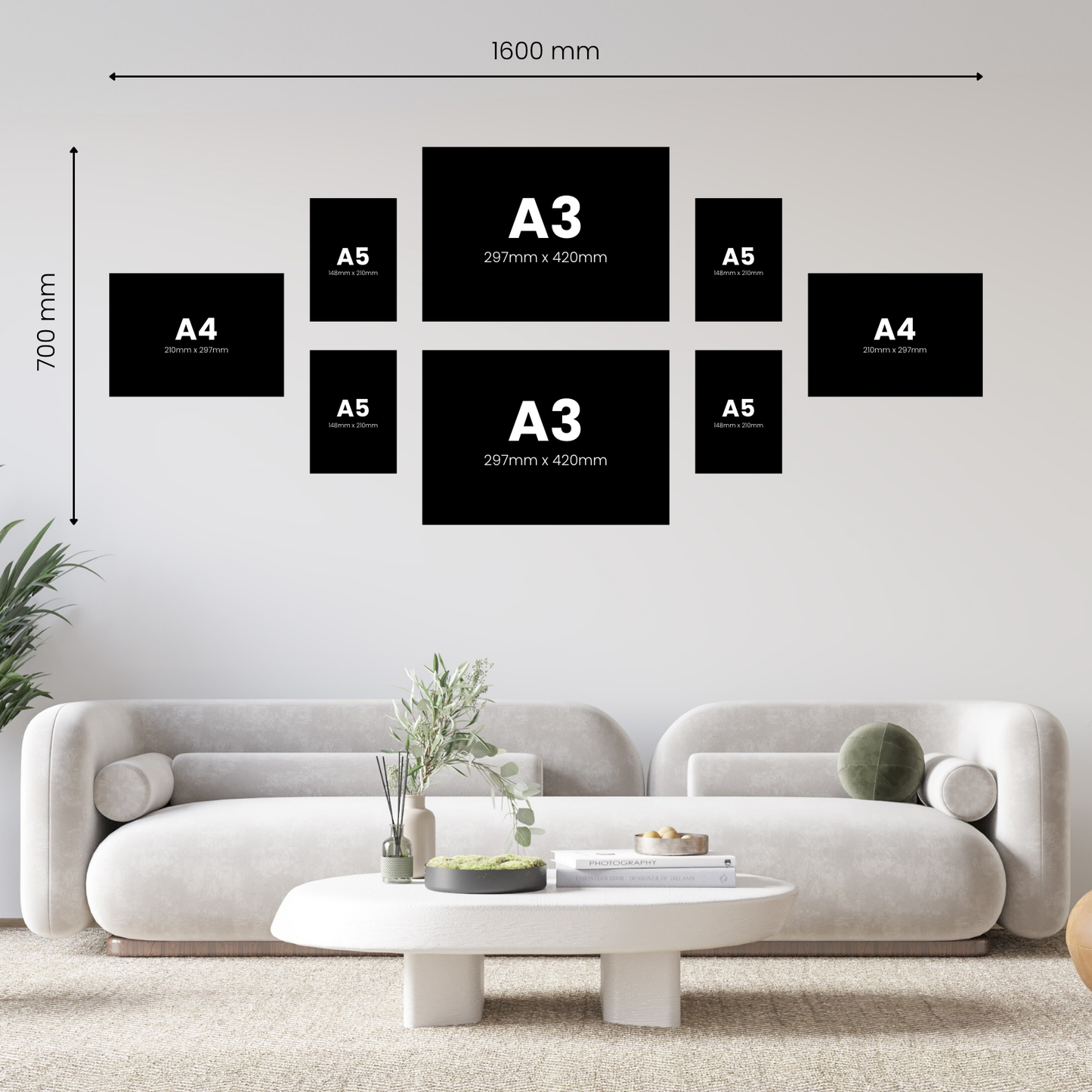 8 Piece Medium Feature Canvas Combo