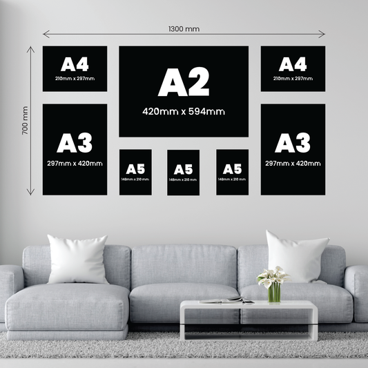8 Piece Large Feature Canvas Combo