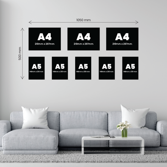 8 Piece Small Accent Canvas Combo