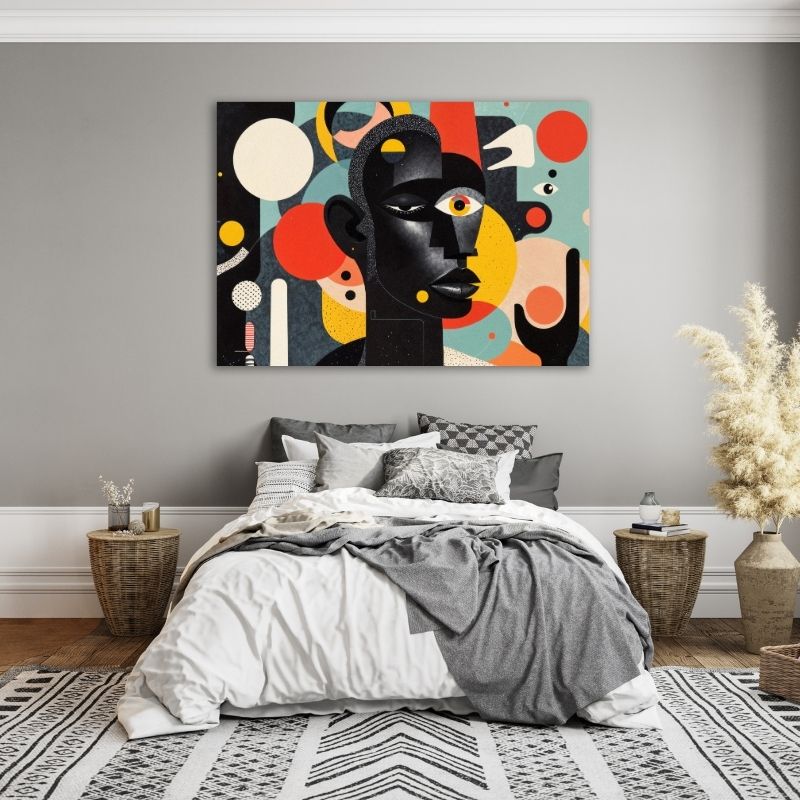 Abstract African Art Pre-Printed Canvas