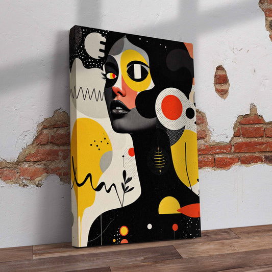 Abstract Women with Patterns Pre-Printed Canvas