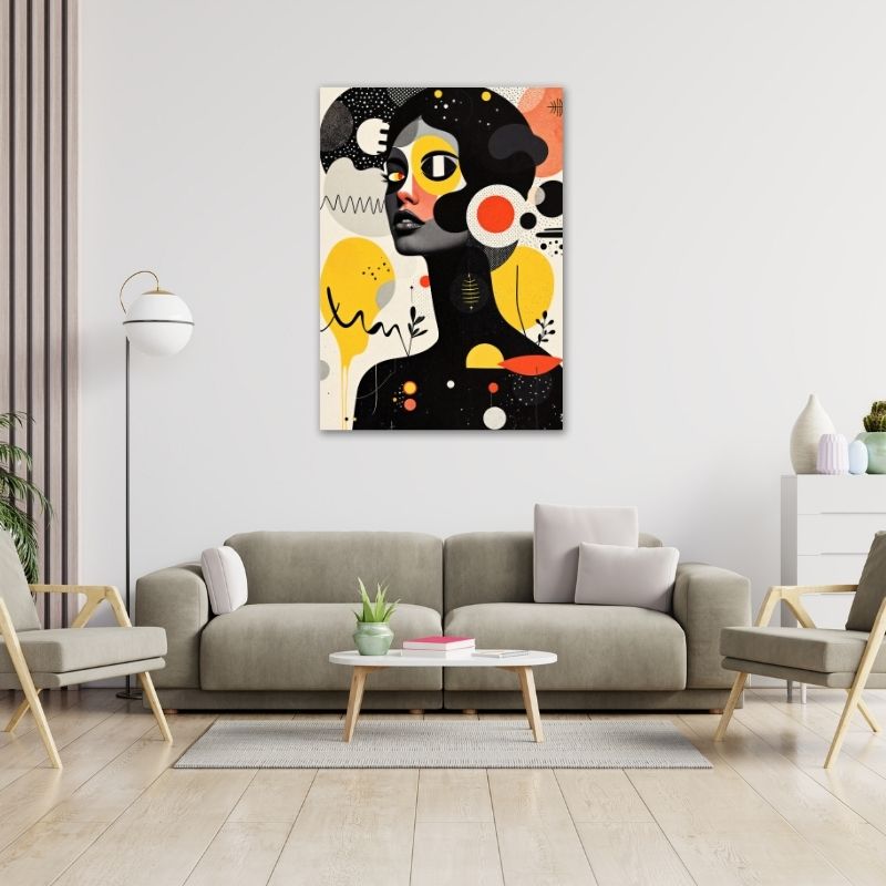Abstract Women with Patterns Pre-Printed Canvas