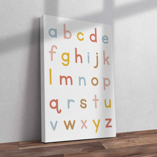 Alphabet Lower Case Canvas