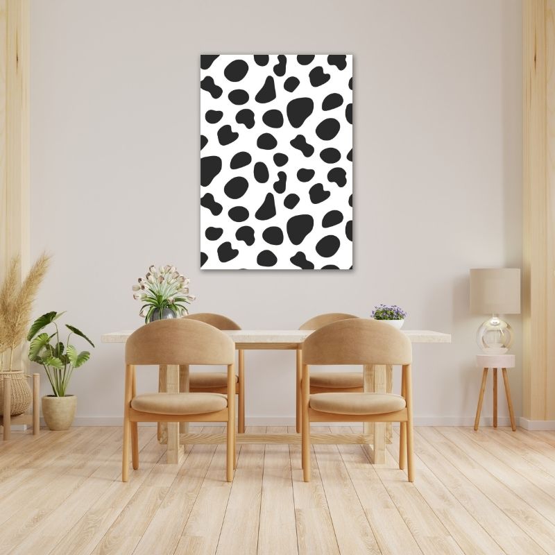 Black Spots Pre-Printed Canvas