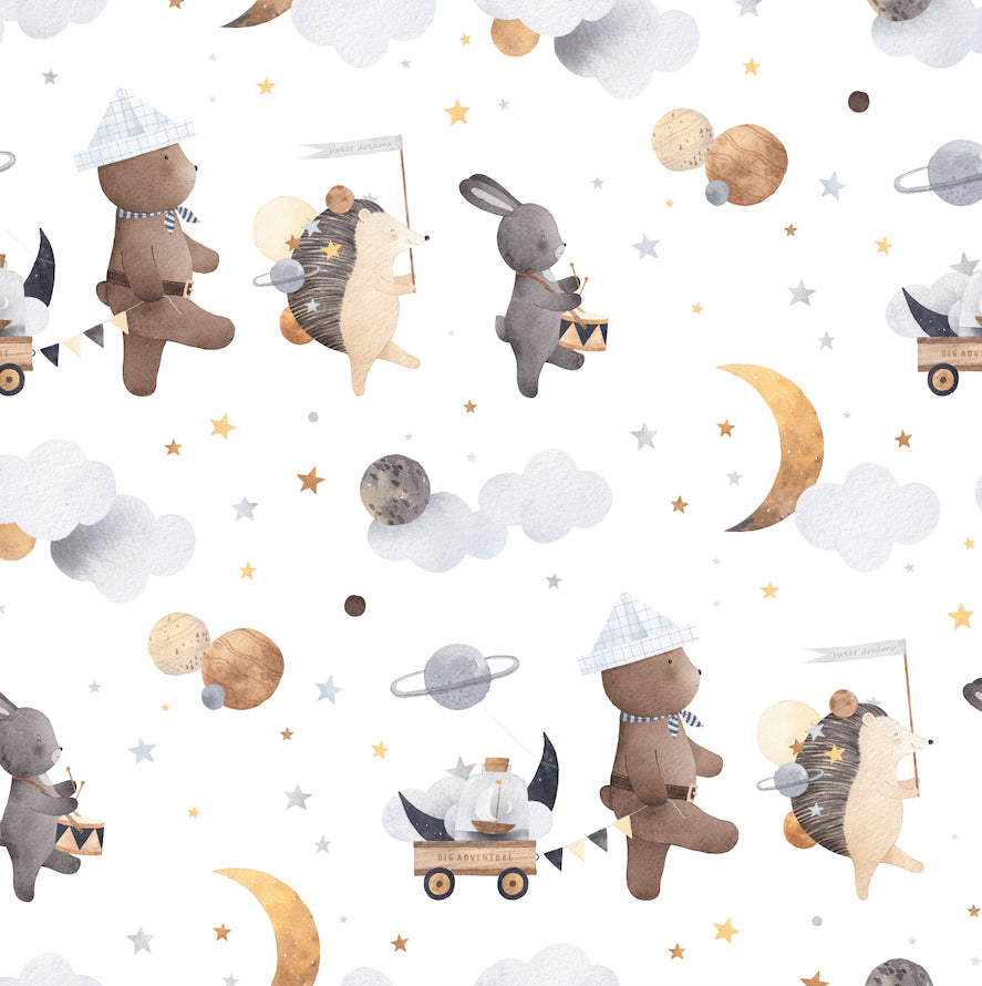 Cheerful Traveling Animal Wallpaper