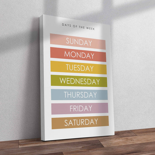 Days of the week Canvas