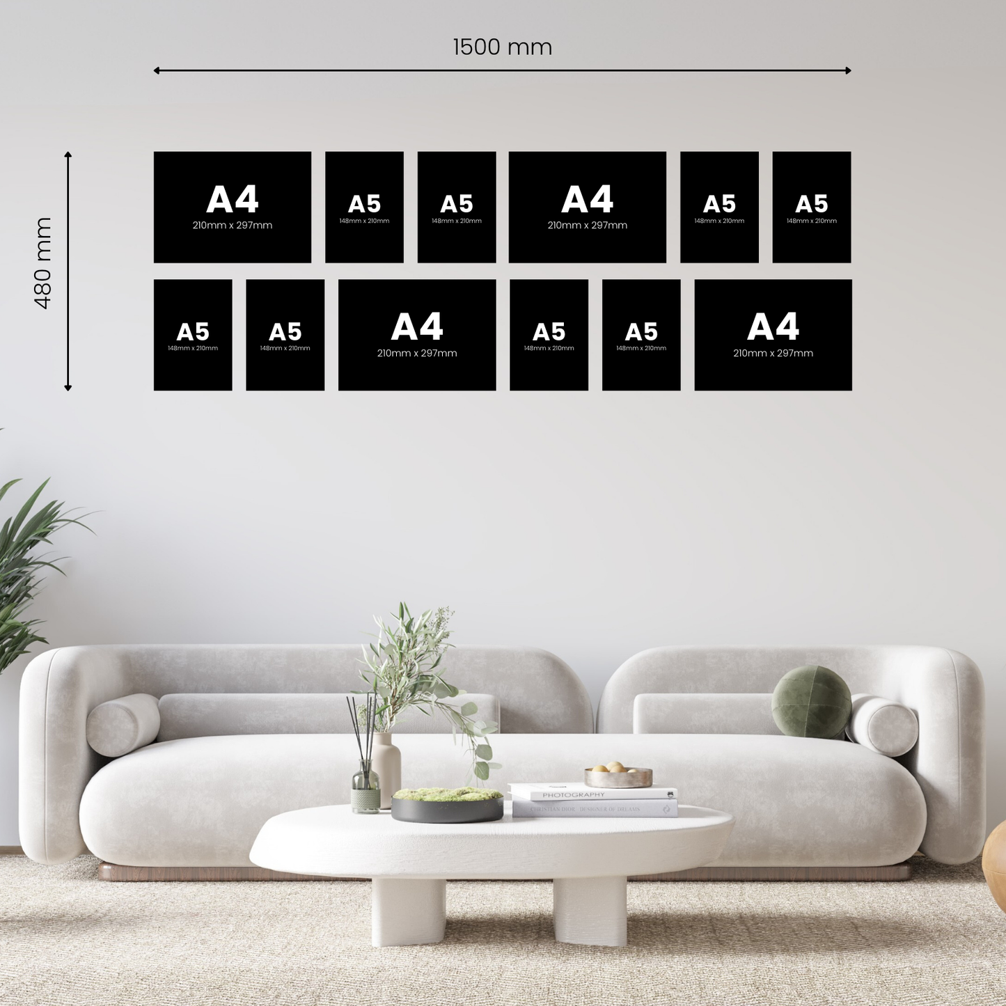 Double Small 6 Piece Canvas Combo