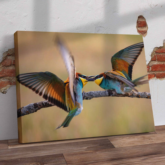 European Bee Eaters Pre-Printed Canvas