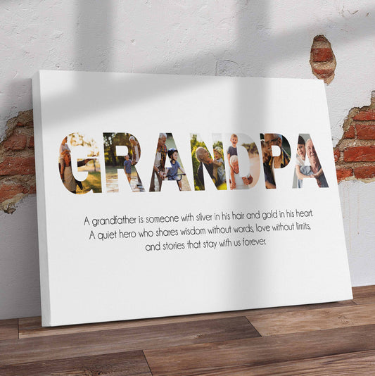 Grandpa Collage Canvas
