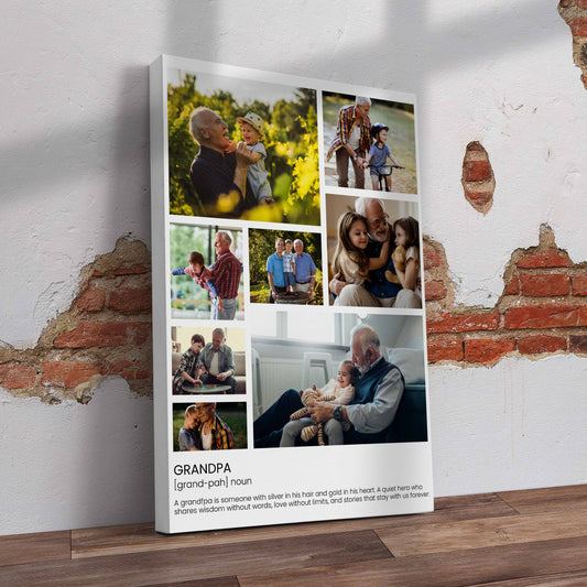 Grandpah Collage Canvas