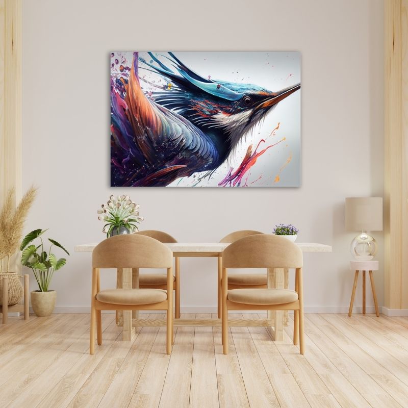 Humming Bird Pre-Printed Canvas
