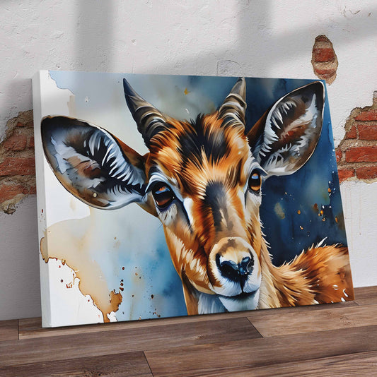 Impala Painting Pre-Printed Canvas