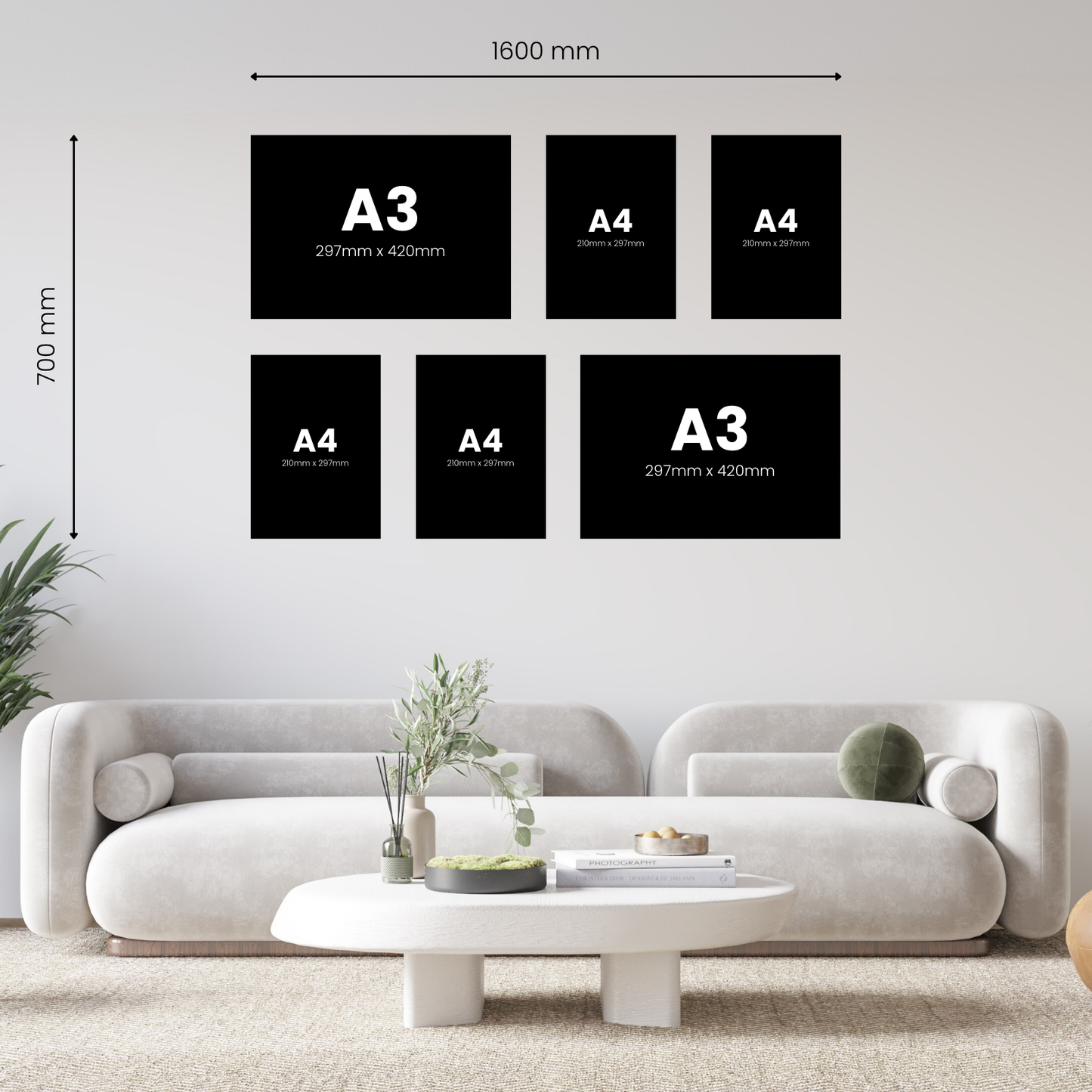 Large 6 Piece Canvas Combo