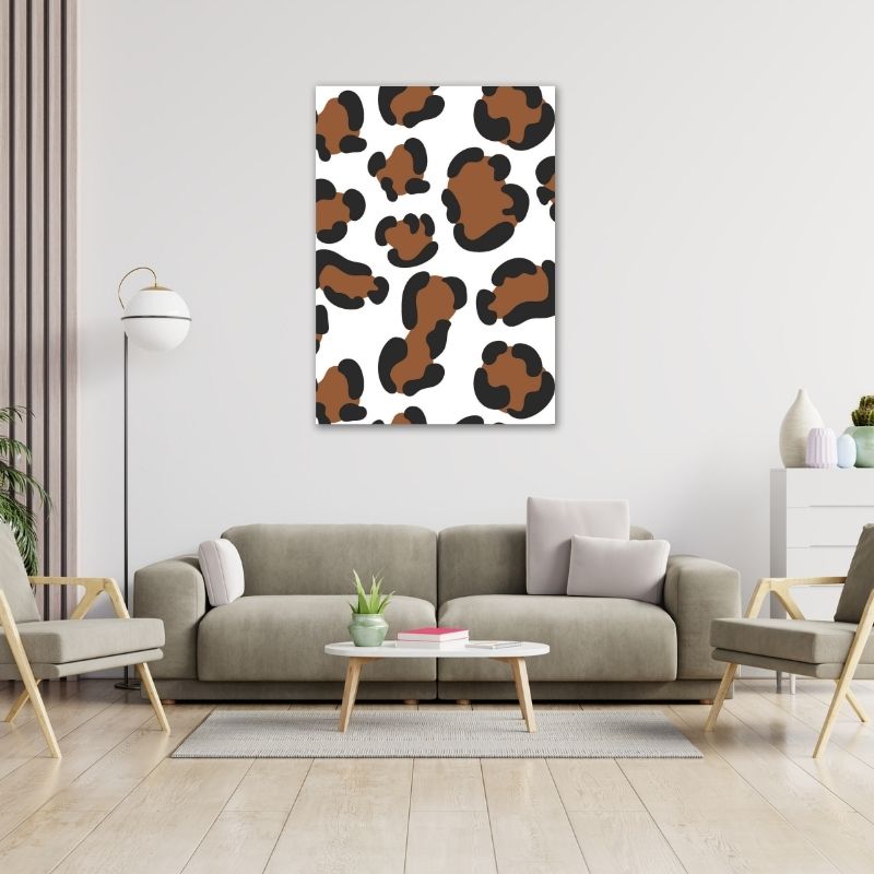 Large Leopard Spots Pre-Printed Canvas