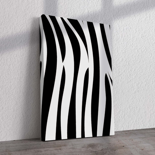 Large Zebra Stripes Pre-Printed Canvas