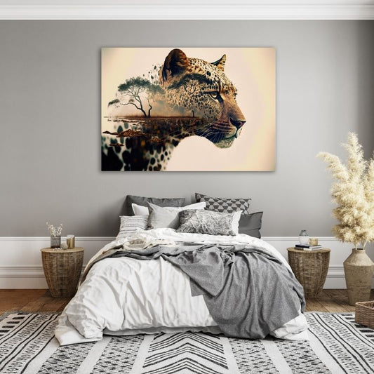 Leopard Art Pre-Printed Canvas