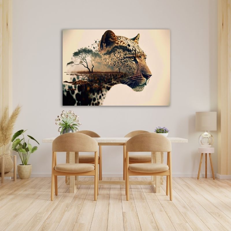 Leopard Art Pre-Printed Canvas