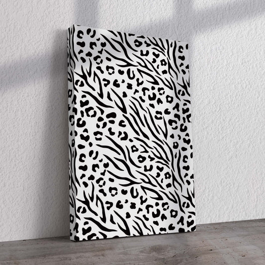 Leopard and Zebra Pre-Printed Canvas
