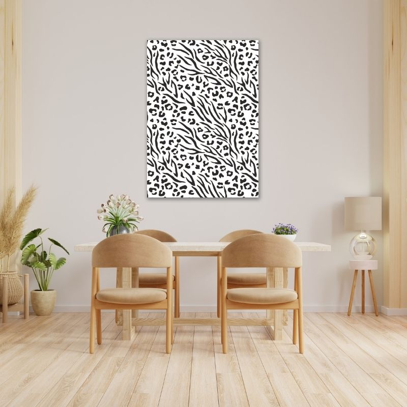 Leopard and Zebra Pre-Printed Canvas