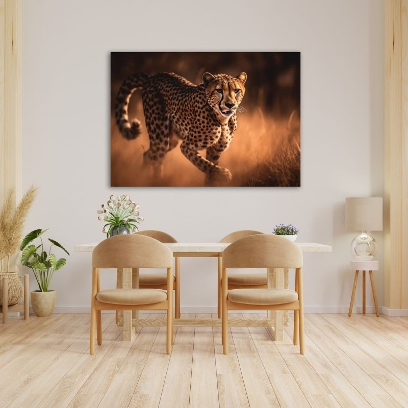 Majestic Cheetah Pre-Printed Canvas