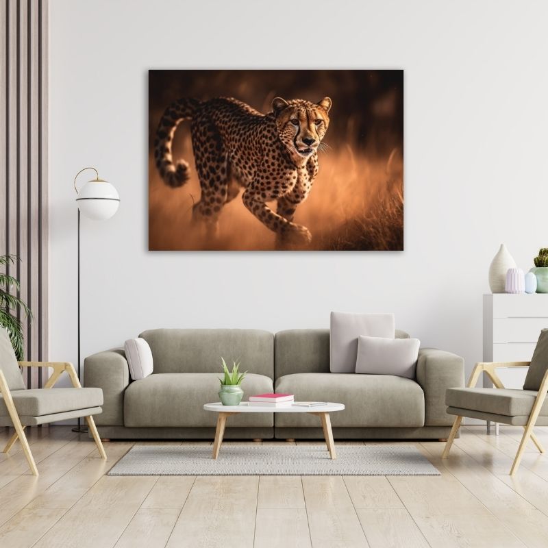 Majestic Cheetah Pre-Printed Canvas