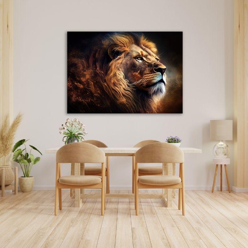 Majestic Lion Pre-Printed Canvas