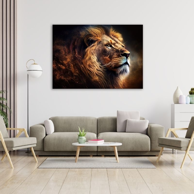 Majestic Lion Pre-Printed Canvas