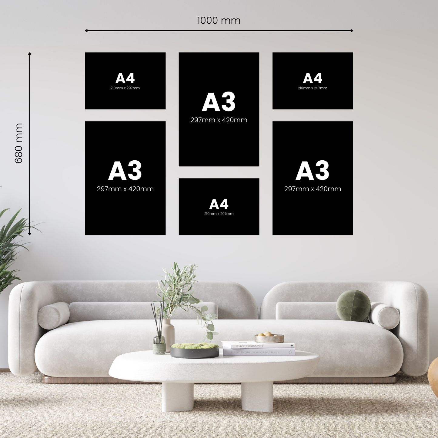 Medium 6 Piece Puzzle Canvas Combo