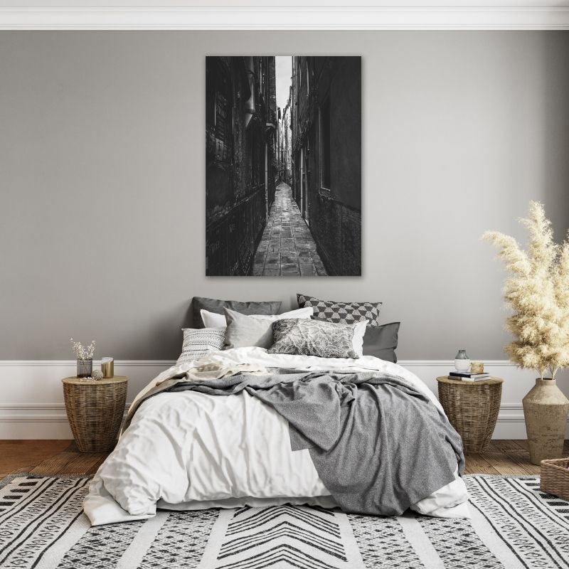 Narrow Alley Pre-Printed Canvas
