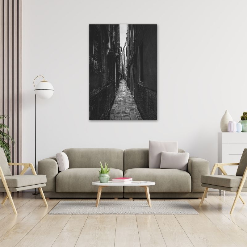 Narrow Alley Pre-Printed Canvas