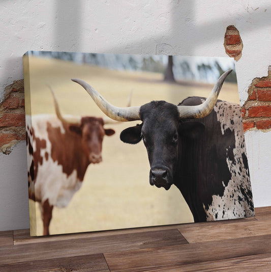 Nguni Side View Pre-Printed Canvas
