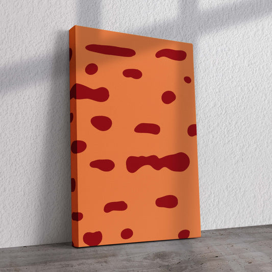 Orange Spots Pre-Printed Canvas