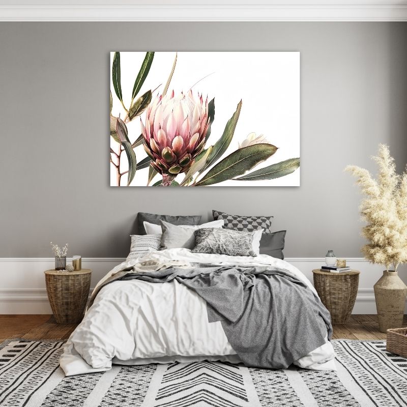 Painted Proteas Pre-Printed Canvas