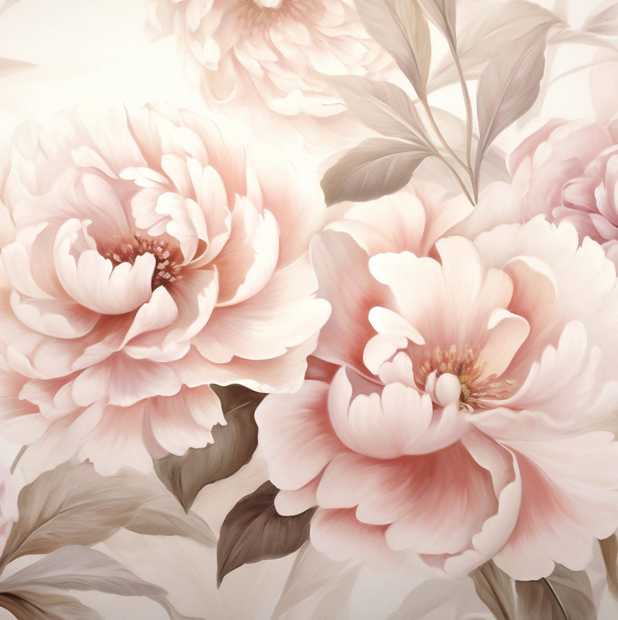 Romantic Watercolour Peony Wallpaper