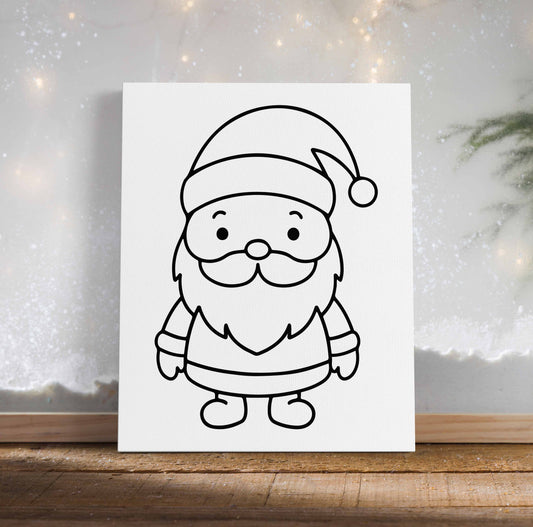 Santa Clause Canvas Paint Kit