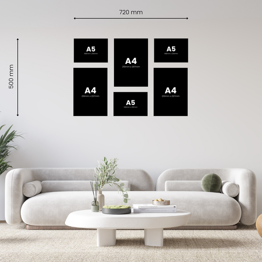 Small 6 Piece Puzzle Canvas Combo