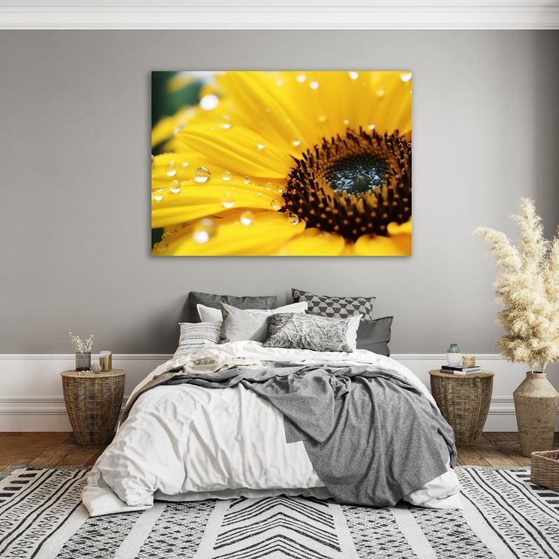 Sunflower Closeup Pre-Printed Canvas