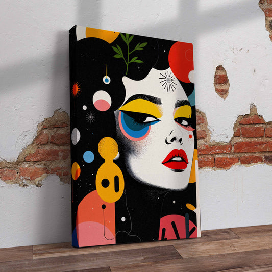Surreal Women Art Pre-Printed Canvas