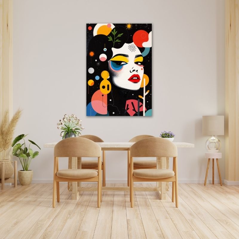 Surreal Women Art Pre-Printed Canvas